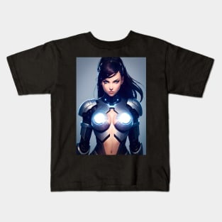 Cyberpunk girl Kids T-Shirt